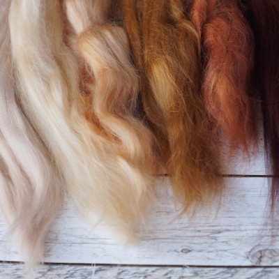 Viskose Kammzug-Set Feenhaar