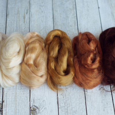 Viskose Kammzug-Set Feenhaar