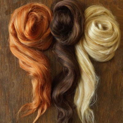 Feenhaar-Set mit drei melierten Farbtönen