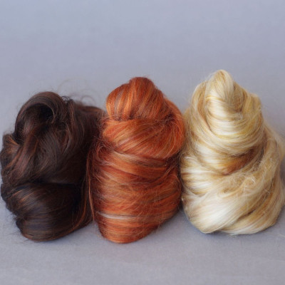 Feenhaar-Set mit drei melierten Farbtönen