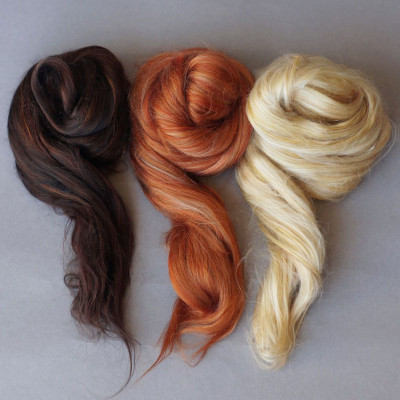 Feenhaar-Set mit drei melierten Farbtönen