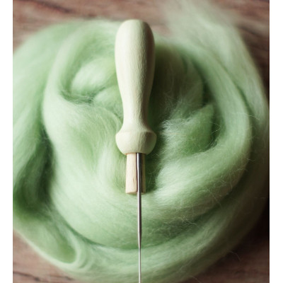 KLEINER FILZNADELGRIFF AUS HOLZ • 9 FARBEN ZUR AUSWAHL