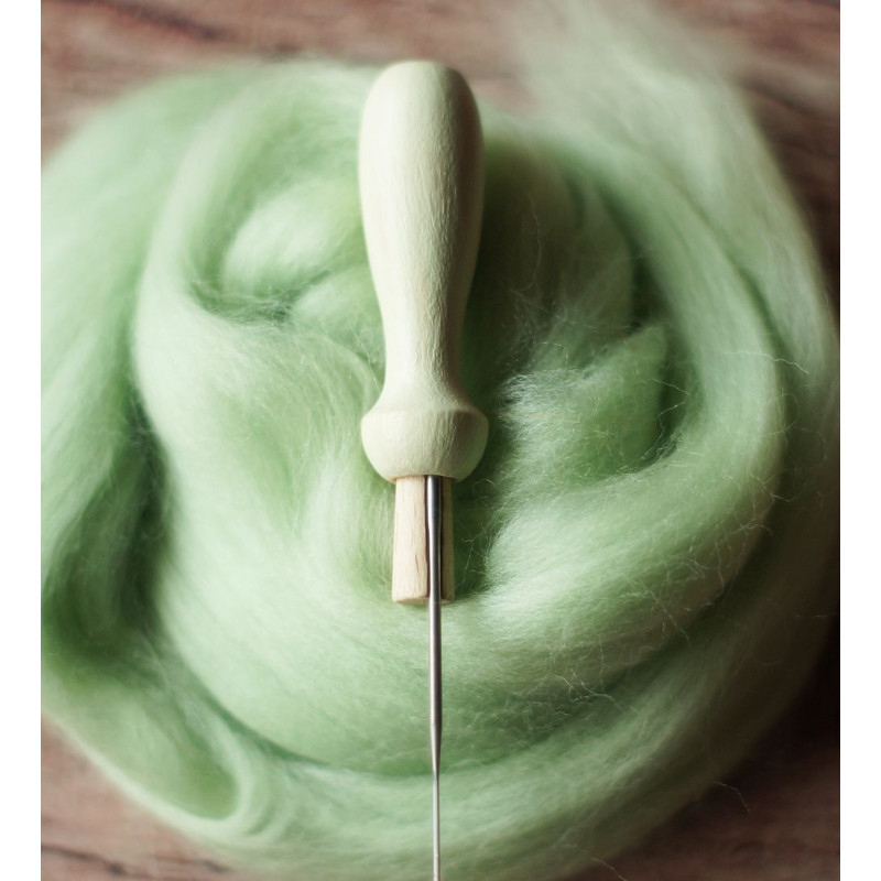 KLEINER FILZNADELGRIFF AUS HOLZ • 9 FARBEN ZUR AUSWAHL