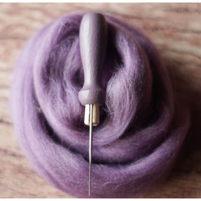 KLEINER FILZNADELGRIFF AUS HOLZ • 9 FARBEN ZUR AUSWAHL