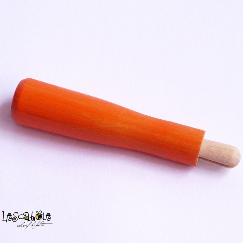 Großer Holznadelhalter Orange