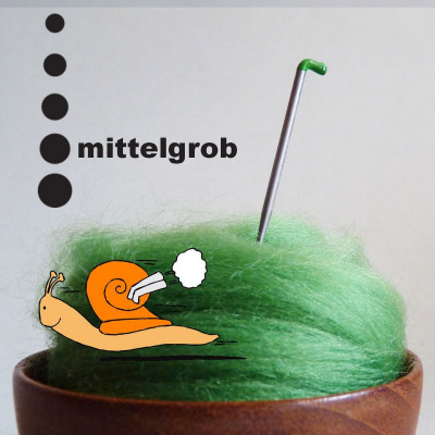 Flinke mittlere Filznadel - 36 Gauge - grüne Markierung