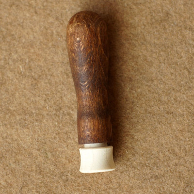 3er-Filznadelgriff aus gebeiztem Holz - Nuss