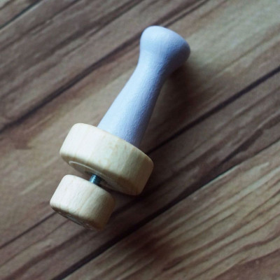 6er-Filznadelgriff aus Holz in  hübschen Kreidefarben - Flieder