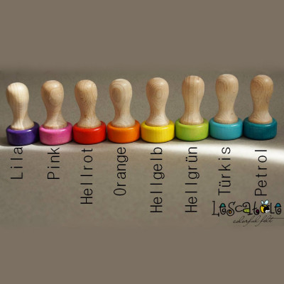 9er-Filznadelgriff aus Holz