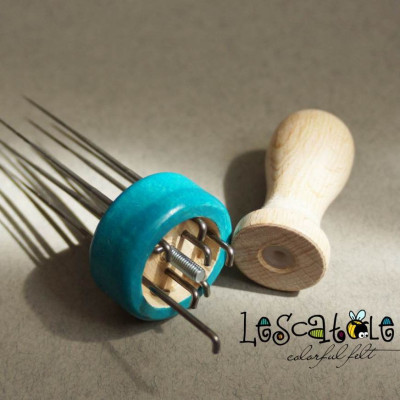 9er-Filznadelgriff aus Holz