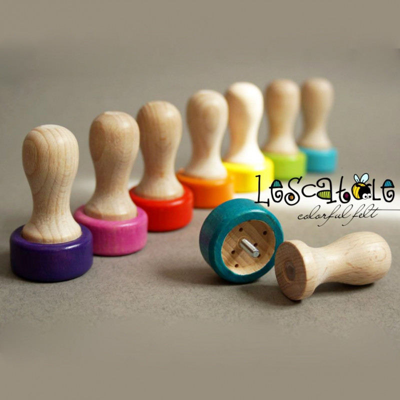 9er-Filznadelgriff aus Holz