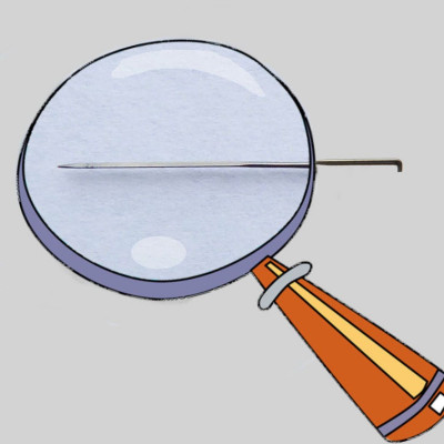 Extrem feine Standardnadel - 46 Gauge - flieder Markierung