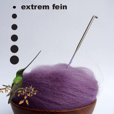 Extrem feine Standardnadel - 46 Gauge - flieder Markierung