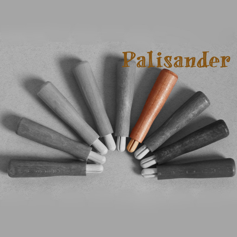 Großer Filznadelgriff aus Holz - Palisander