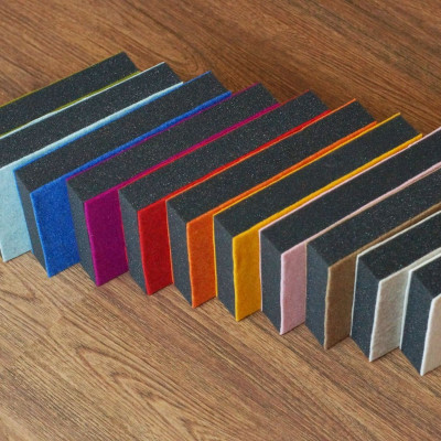 Handgefertigte Stechunterlage zum Nadelfilzen