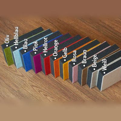 Handgefertigte Stechunterlage zum Nadelfilzen