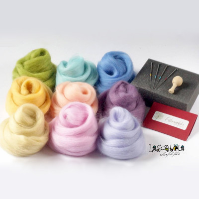 FRÜHLINGSFILZSET • STARTERKIT ZUM NADELFILZEN