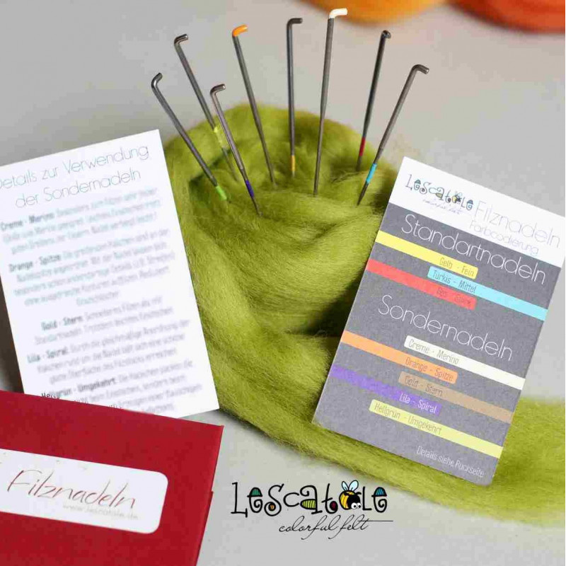 STARTER FILZNADELSET • 8 VERSCHIEDENE NADELN