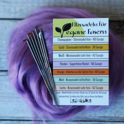 Filznadelset für vegane Fasern