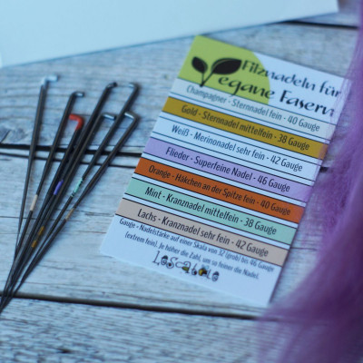 Filznadelset für vegane Fasern