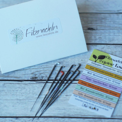 Filznadelset für vegane Fasern
