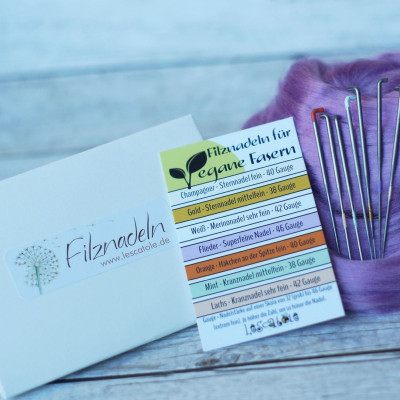 Filznadelset für vegane Fasern