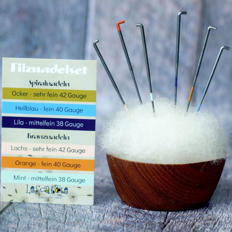 Filznadelset für die Oberflächenüberarbeitung