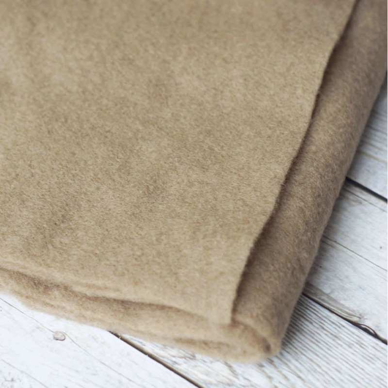 Vorfilz aus reiner Wolle - Erde
