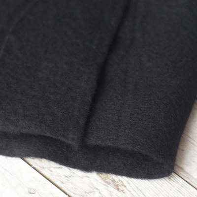 Vorfilz aus reiner Wolle- Schwarz