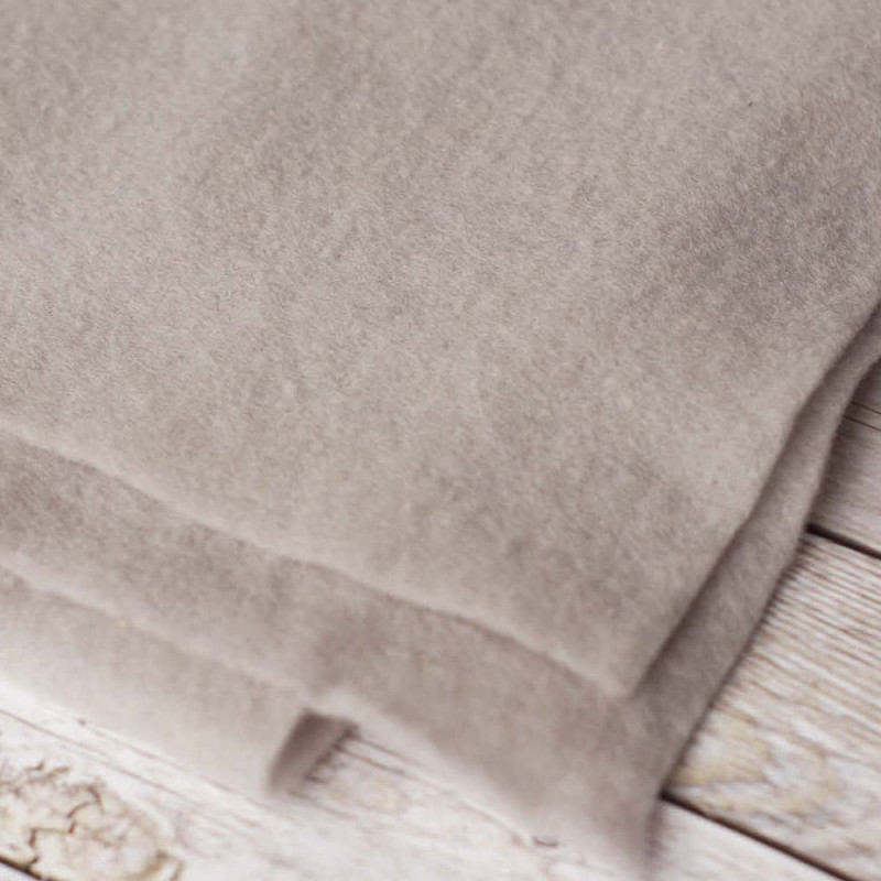 Vorfilz aus reiner Wolle - Hellgrau