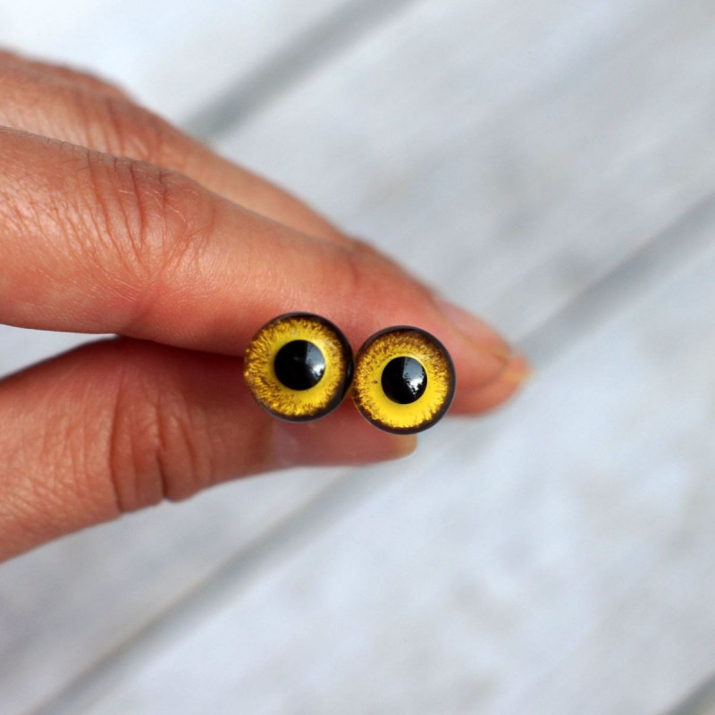 1 Paar Premium-Glasaugen am Draht  Ø 10mm