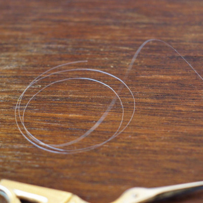 Transparenter Nylonfaden