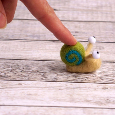 Minischnecke - nadelgefilzt