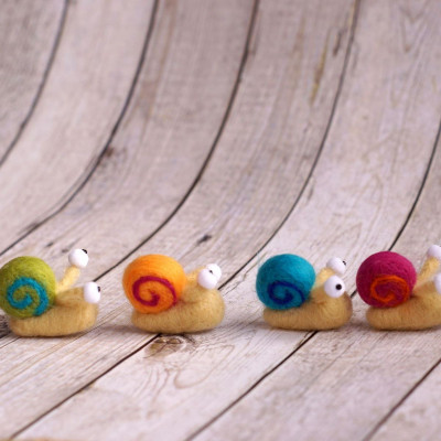 Minischnecke - nadelgefilzt