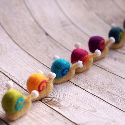 Minischnecke - nadelgefilzt