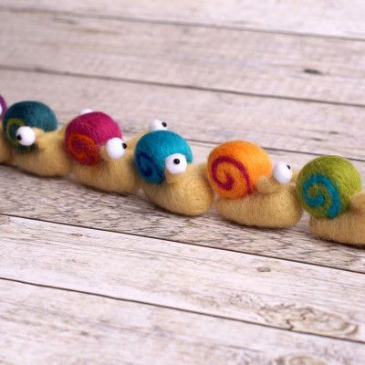 Minischnecke - nadelgefilzt