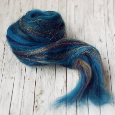 Glitzerkammzug 'Pfau'