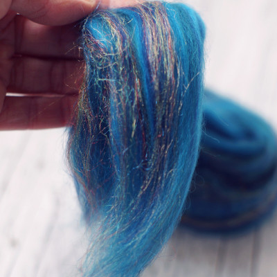 Glitzerkammzug 'Pfau'