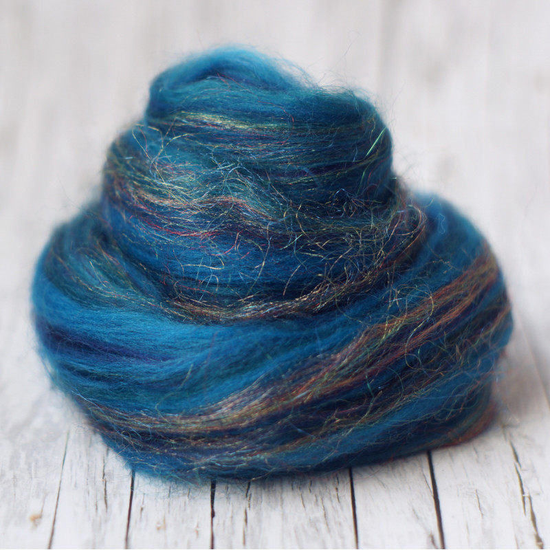 Glitzerkammzug 'Pfau'