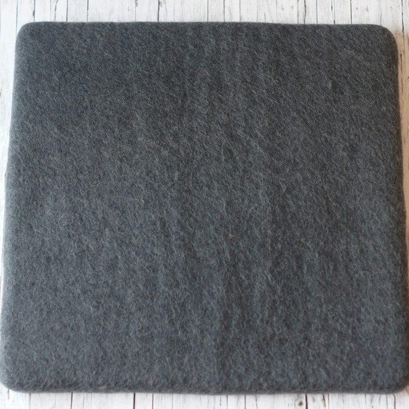 GROSSE VOLLFILZ-STECHUNTERLAGE ZUM NADELFILZEN  - DUNKELGRAU