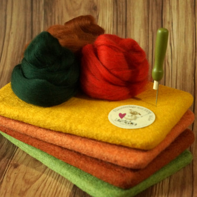 KLEINE VOLLFILZ-STECHUNTERLAGE ZUM NADELFILZEN