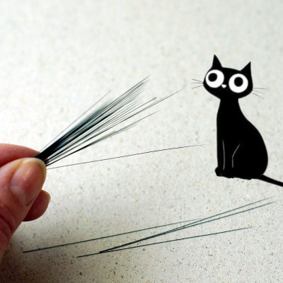 Konische Schnurrhaare