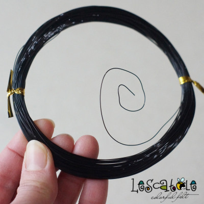 Dünner Basteldraht - schwarz