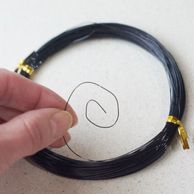 Dünner Basteldraht - schwarz