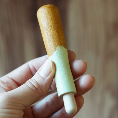 Großer Filznadelgriff handbemalt