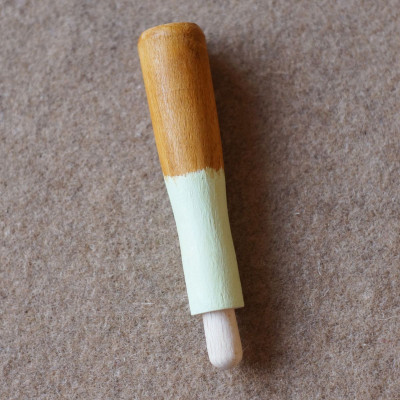 Großer Filznadelgriff handbemalt