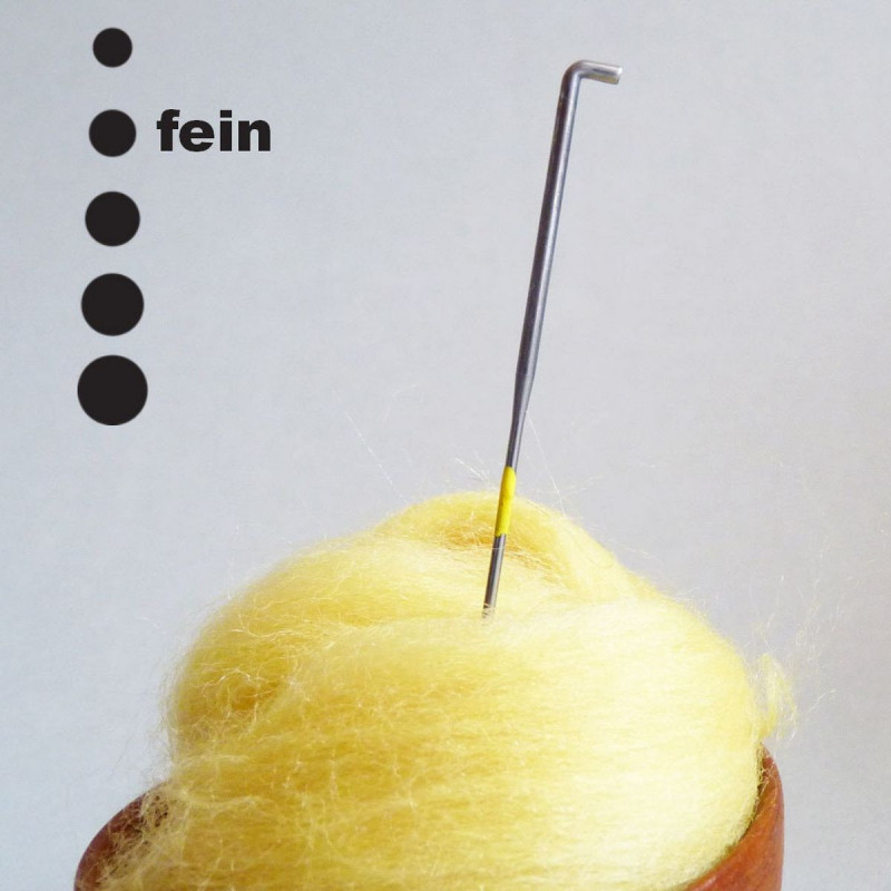 Standardfilznadel 40 Gauge - gelb markiert