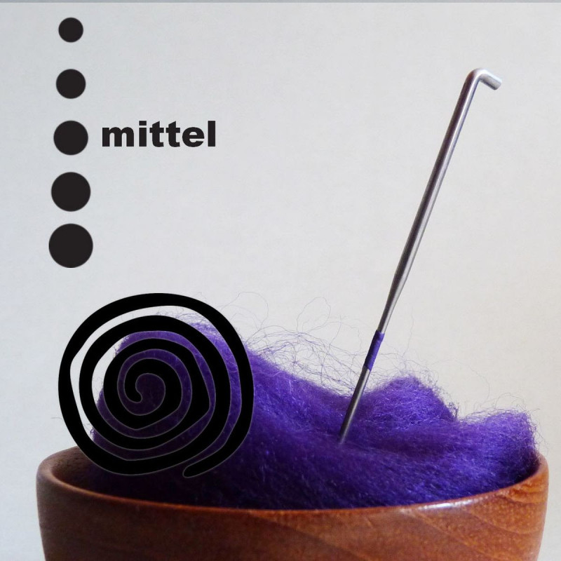 Spiralfilznadel - 38 Gauge - lila markiert