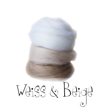 Weiße & Beige Kammzüge